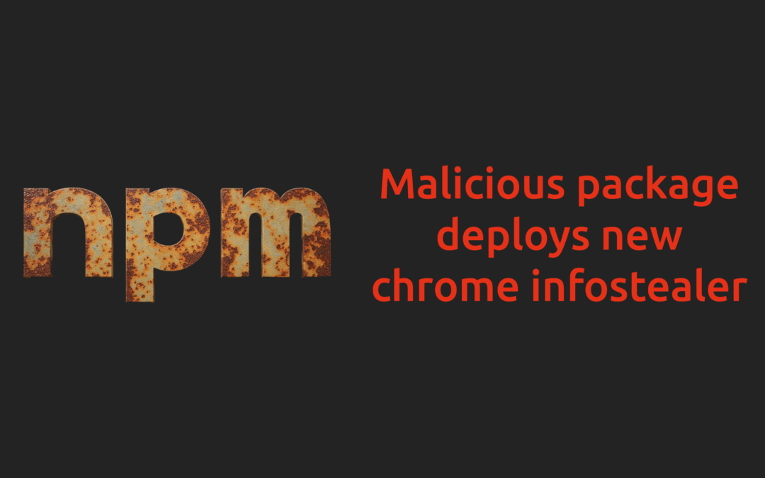 Malicious NPM package infects developers with new infostealer malware